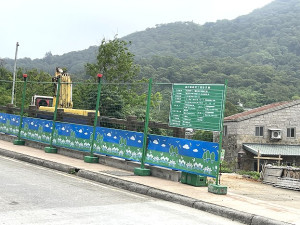 　坂里地區第一間民間自建自售集合式住宅建案近期開工。（圖／文：陳鵬雄）