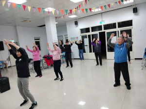 運動i臺灣2.0-職工運動健身班莒光場,活動首日吸引不少鄉親前往參與。(圖:劉碧雲、文:蔡夢玲)