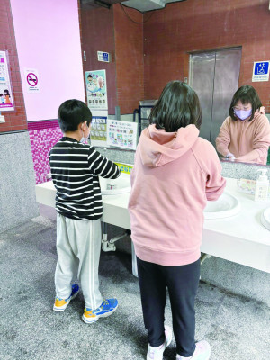 腸病毒流行季來臨,介壽幼兒園綿羊班2日已宣布停課一週,衛生局加強縣內各級學校及公托洗手設備及衛教成效查核。(圖:連江縣衛生局)