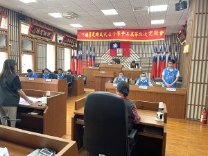 莒光鄉民代表會第12屆第3次定期大會8日進行第一天鄉政總質詢。(圖/文:宋幸儒)