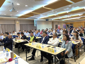 行政院金馬聯合服務中心與金馬澎聯盟共同舉辦離島建設條例研討會,縣府由秘書長張龍德代表赴台參加。(圖:行政院金馬聯合服務中心)