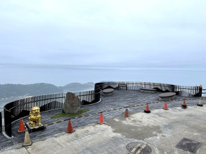 　壁山觀景台整建完工，交旅局將在完成驗收後儘速開放遊客參觀。（圖／文：陳鵬雄）