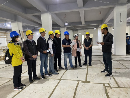 連江縣議會第8屆第3次定期大會第三站抵達莒光,上午進行東莒縣政考察。(圖/文:蔡夢玲)