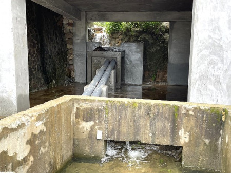 　北竿環島北路截流系統在這一波梅雨中，每小時為水庫截取約178噸地表水。（圖／文：陳鵬雄）
