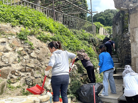 西莒田澳社區發展協會辦理吾愛吾村田澳淨村活動,村民總動員,給自己一個乾淨的居家環境。(圖/文:宋幸儒)