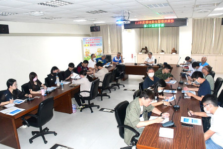 　縣府27日召開113年度連江縣環境衛生暨環保業務第一次協調會議，就相關單位提案及地區環保業務進行交流。（圖／文：曹重偉）