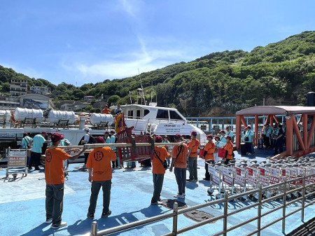 　白沙平水尊王廟委會20日前往大陸展開7天6夜進香行程。（圖／文：陳鵬雄）