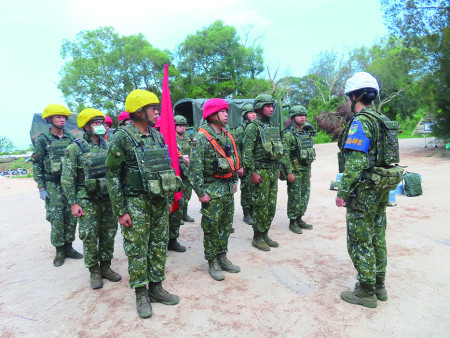 射擊前安全規定下達。（圖：簡慈儒）