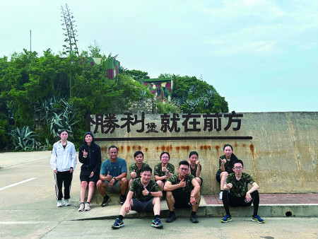 訓練後合影。（圖：陳柏凱）