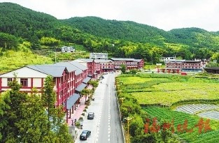 雪峰一號山地風景道穿過蘭田村。