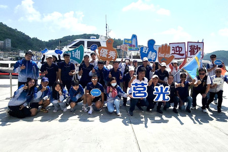 縣運代表隊全員到齊,東引、北竿、莒光代表隊18日齊聚南竿。(圖/文:馮紹夫)
