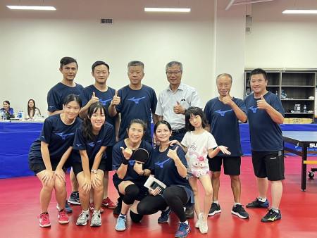 縣運桌球落幕,南竿鄉3戰全勝風光奪冠,選手們以球會友,展現運動交流體育精神。(圖/文:馮紹夫)