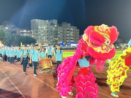 「龍耀連江 活力綻放」113年縣運熱情開幕。(圖與文:馮紹夫)