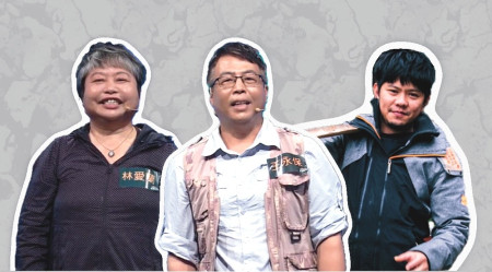 林愛蘭、王永保、周治孝三人獲選馬祖金牌解說員。(圖:交旅局)