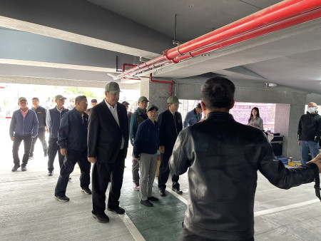 　北竿機場停車場7日完工剪綵啟用並開始試營運。（圖／文：陳鵬雄）