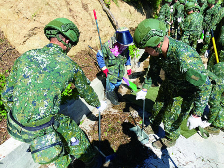 協力災後復原。（圖：簡慈儒）