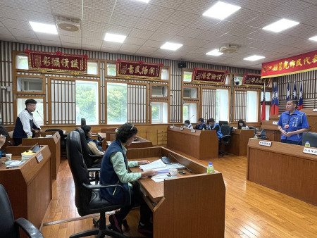 莒光鄉民代表會第12屆第4次定期大會14日進行第二天鄉政總質詢。(圖/文:宋幸儒)