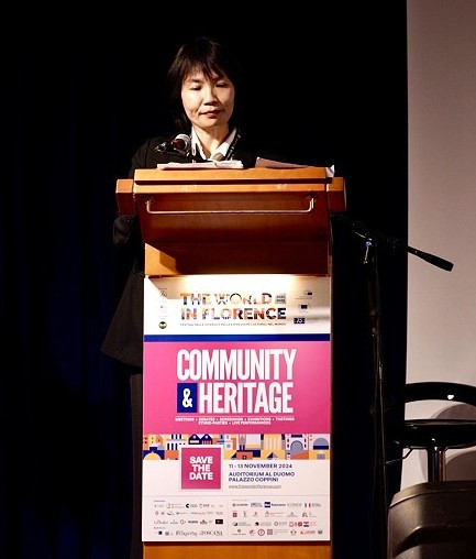 11日由文化處長吳曉雲率團前往義大利佛羅倫斯,參加第四屆的「The World in Florence」活動,來為馬祖世界文化遺產與戰地轉譯計畫發聲!(圖:縣府文化處)