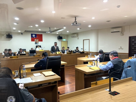 南竿鄉代表會第12屆第4次定期大會,15日進行鄉長及各課施政報告。(圖/文:馮紹夫)