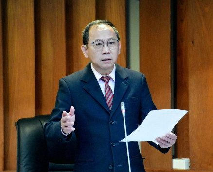 　議員周瑞國進行質詢。（圖／文：曹重偉）