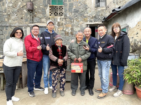 　北竿唯一百歲人瑞橋仔村盧依自老先生9日歡度104歲生日。（圖／文：陳鵬雄）