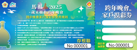 今年跨年堪稱史上最大手筆,現場獎、家戶獎共有6部機車獎品。(圖:交旅局)