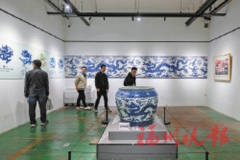 館內展出的古陶瓷藝術精品。