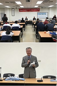 《馬祖平話》福州音四聲字典新書發表茶會23日舉辦,由兩位作者陳儀宇、鄭秋桂介紹書中內容,並與現場聽眾互動分享。(圖/文:吳嘉榮)