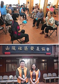 提供優質社區長照,李宗恆與妻子林君憶為山隴社區長者營造一個優質、良好的服務環境。(圖/文:馮紹夫)