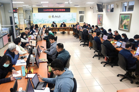 　第2次主管週報，縣長王忠銘提醒交通單位注意春節連假期間疏運備援方案。（圖／文：曹重偉）