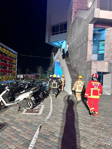 搶救演練求精實　春節用火好安全。（圖與文：曹重偉）
