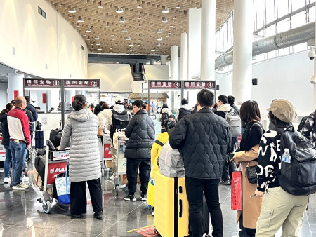 　馬祖小三通25日出境224人、入境106人。（圖／文：馮紹夫）