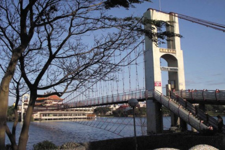 龍潭陂吊橋。