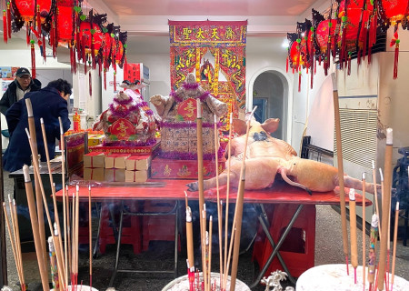 正月二十三「齊天大聖」舉行擺暝,是東引最後一場擺暝活動,至此,正月裡所有迎神謝神活動全部圓滿落幕。(圖/文:陳其敏)