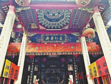 西關天后宮內景。