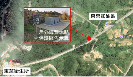 　夜間戶外導覽集合點位置。（圖／文：蔡夢玲、連江縣政府產業發展處）