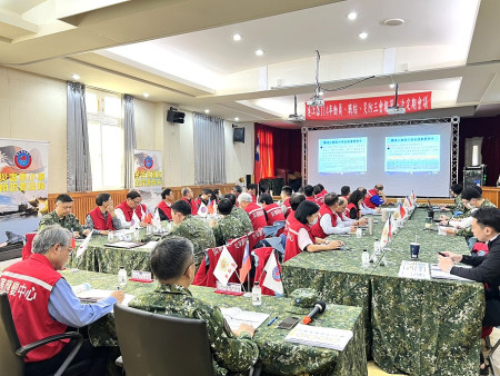 　馬防部21日召開馬祖地區全民戰力綜合協調會報暨連江縣三合一會報114年第1次定期會議。（圖／文：馮紹夫）