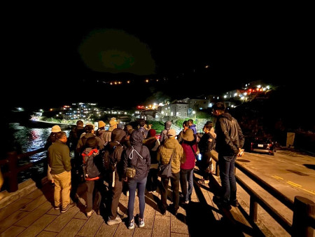 連江縣交旅局「達人追淚追星」登場,首發團追淚成功!(圖:交旅局)