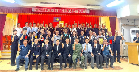 　警察節表揚大會向所有堅守崗位、守護地方治安的英雄們致上最高敬意。（圖／文：江奉軒）