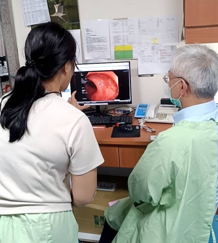 感謝台大醫療團隊至馬祖協助腸胃鏡追蹤檢查。(圖:縣立醫院)