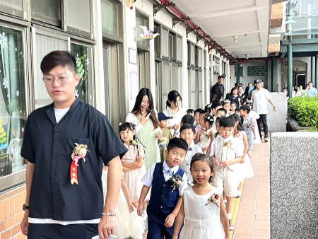 幸福啟程 介壽幼兒園34屆畢業典禮。(圖與文:馮紹夫)