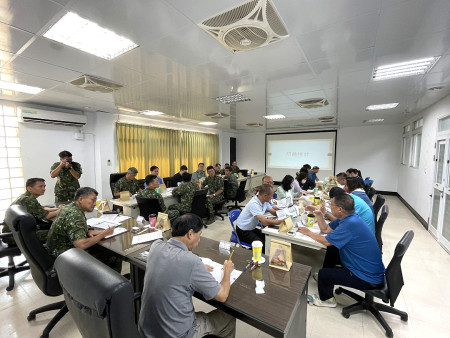 馬防部1日在北竿召開塘岐靶場改善第二次說明會。(圖/文:陳鵬雄)