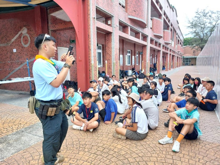團結一心、日行一善 114年全縣童軍大露營。(圖:馮紹夫、黃廷立、中正國中小)