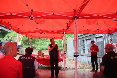 消防局增建宿舍開工典禮，提供優良舒適的職務空間。（圖／文：江奉軒）
