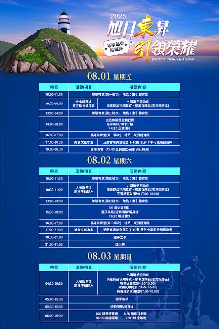 極限體能 × 軍事挑戰!2025東引軍事越野障礙賽8月1日熱血開戰。(圖︰東引鄉公所)