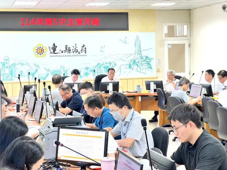縣府召開第5次主管月報。（圖／文：馮紹夫）