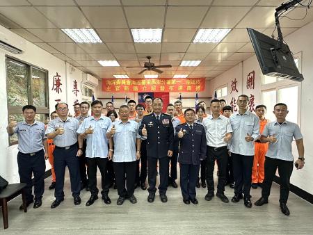 馬祖岸巡隊新任隊長布達典禮,新任隊長由謝祐懋上校接任。(圖:馬祖岸巡隊)