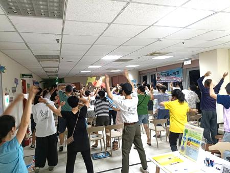 台北醫學大學醫療服務團隊北竿進行醫療服務及衛教宣導。(圖/文:王玟婷)