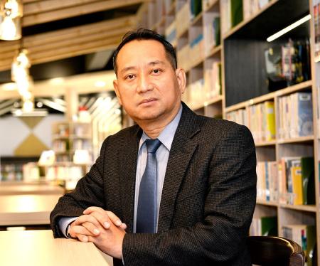 馬祖旅台鄉親、臺北市立南門國中校長劉增銘，榮獲校長領導卓越獎；他受訪時分享其「跨界探索」及「以人為本、多元共融」的辦學理念與教育實踐。（圖：劉增銘提供）
