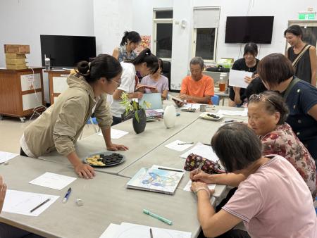 國際藝術島大棋盤格　東莒鄉親聯手創作